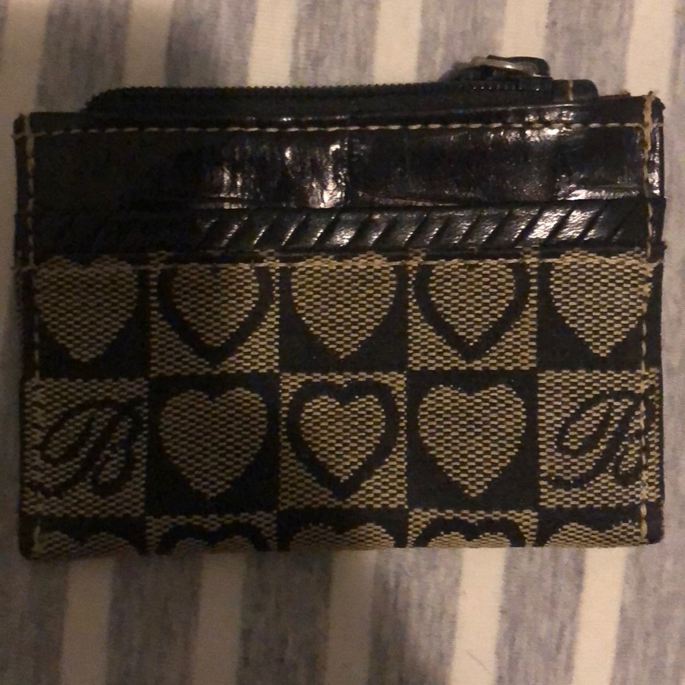 Small Brighton Card Case with zipper